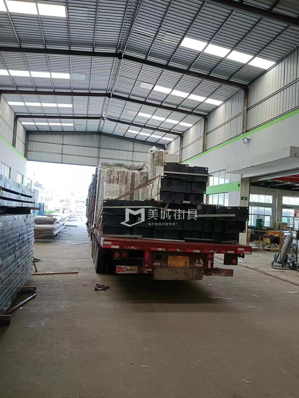 2023.5.15美城街具供應(yīng)金寨第三車(chē)候車(chē)亭發(fā)貨記錄
