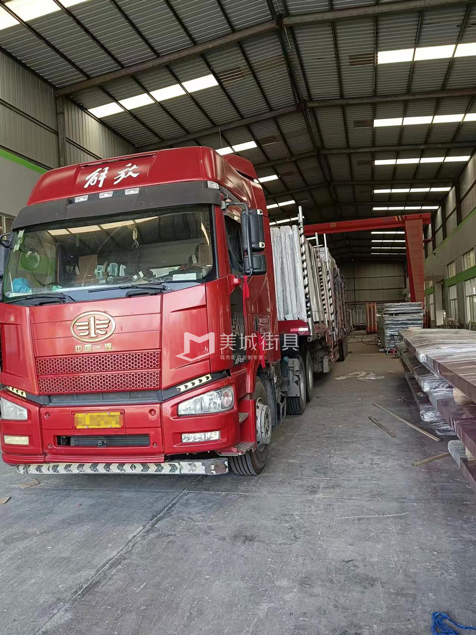 2023.5.15美城街具供應(yīng)金寨第三車(chē)候車(chē)亭發(fā)貨記錄